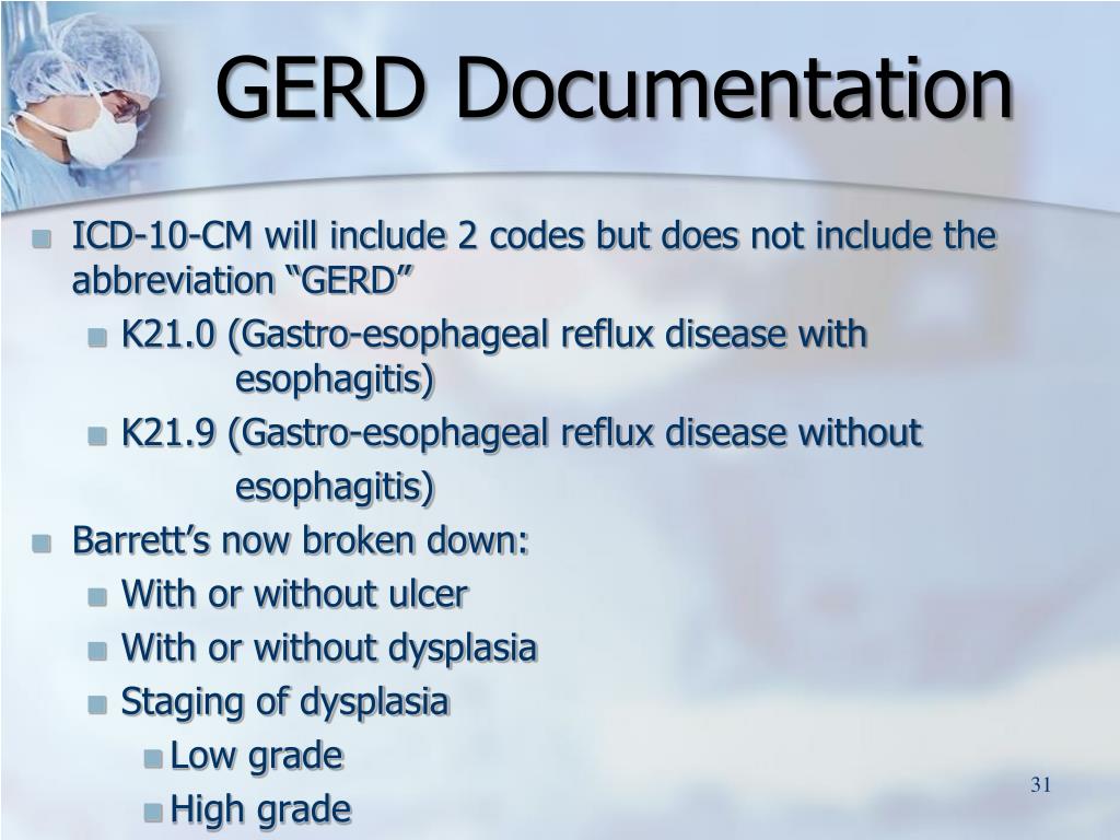 What Is The Icd 10 Cm Code For Gastroesophageal Reflux