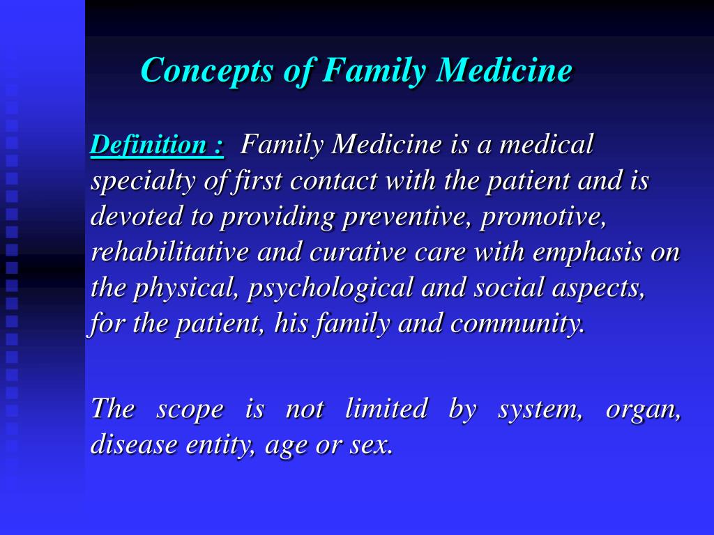 PPT CONCEPTS OF FAMILY MEDICINE Desirable Qualities of a Family