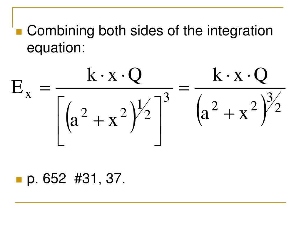 PPT Electric Field Calculations for Uniform Ring of Charge and