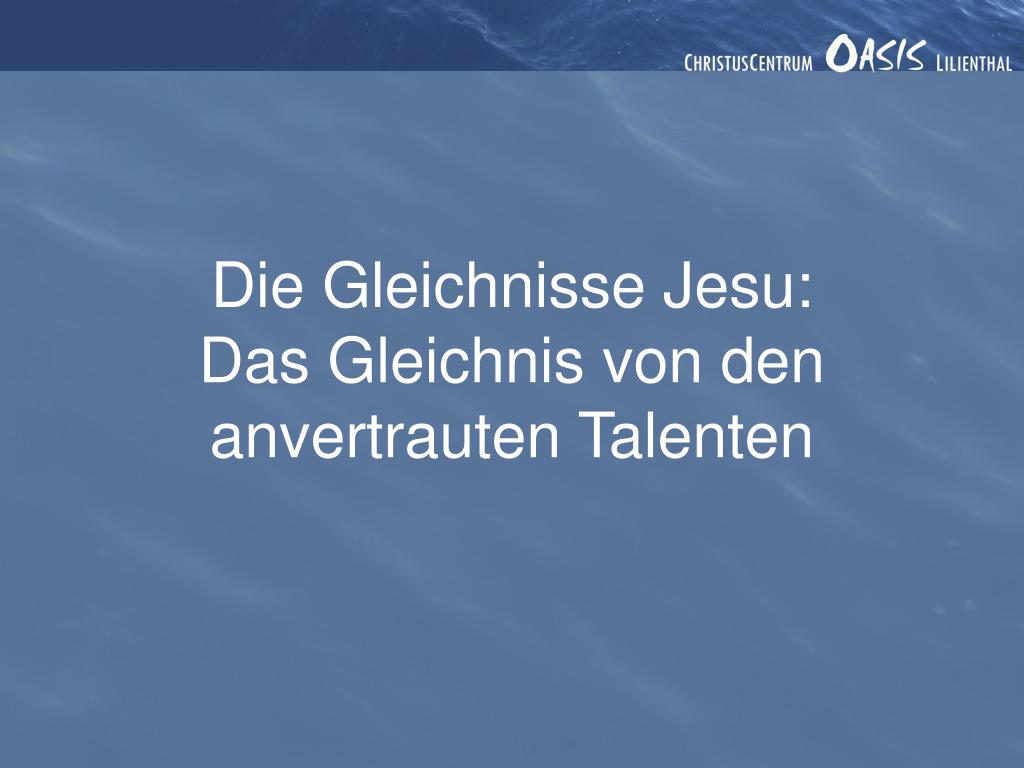 PPT Die Gleichnisse Jesu PowerPoint Presentation, free download ID