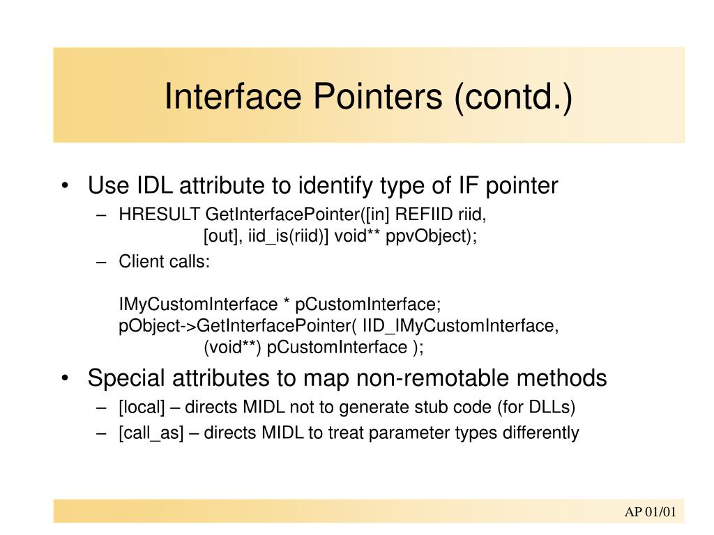 PPT Interface Definition Language PowerPoint Presentation, free
