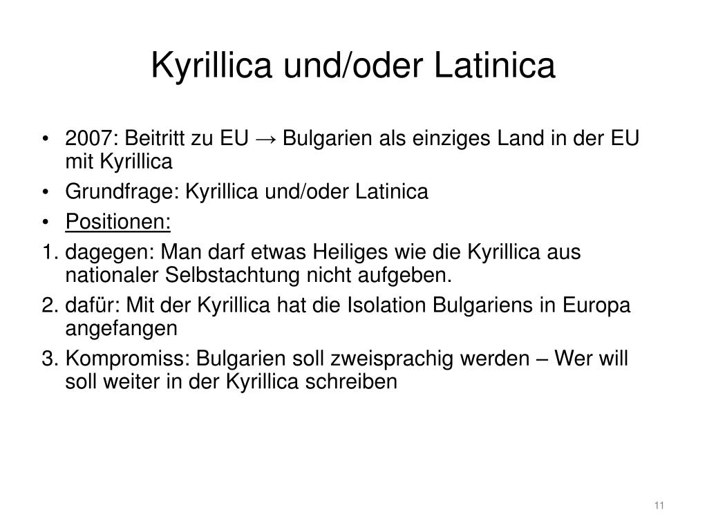 PPT „Die Entwicklung der bulgarischen Schrift“ „Razvoj bugarskog pisma“ PowerPoint