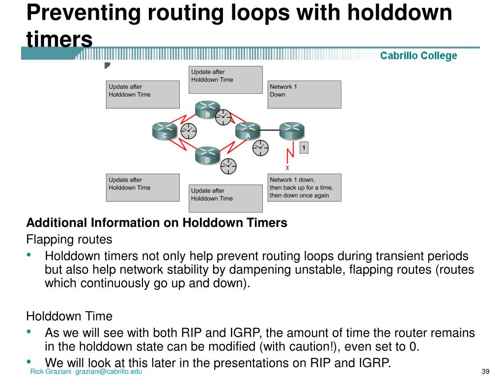 PPT Ch. 7 Distance Vector Routing Protocols Part 1 of 2 Distance