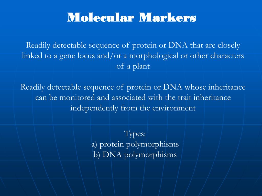 PPT MARKERS IN PLANT BREEDING PowerPoint Presentation, free