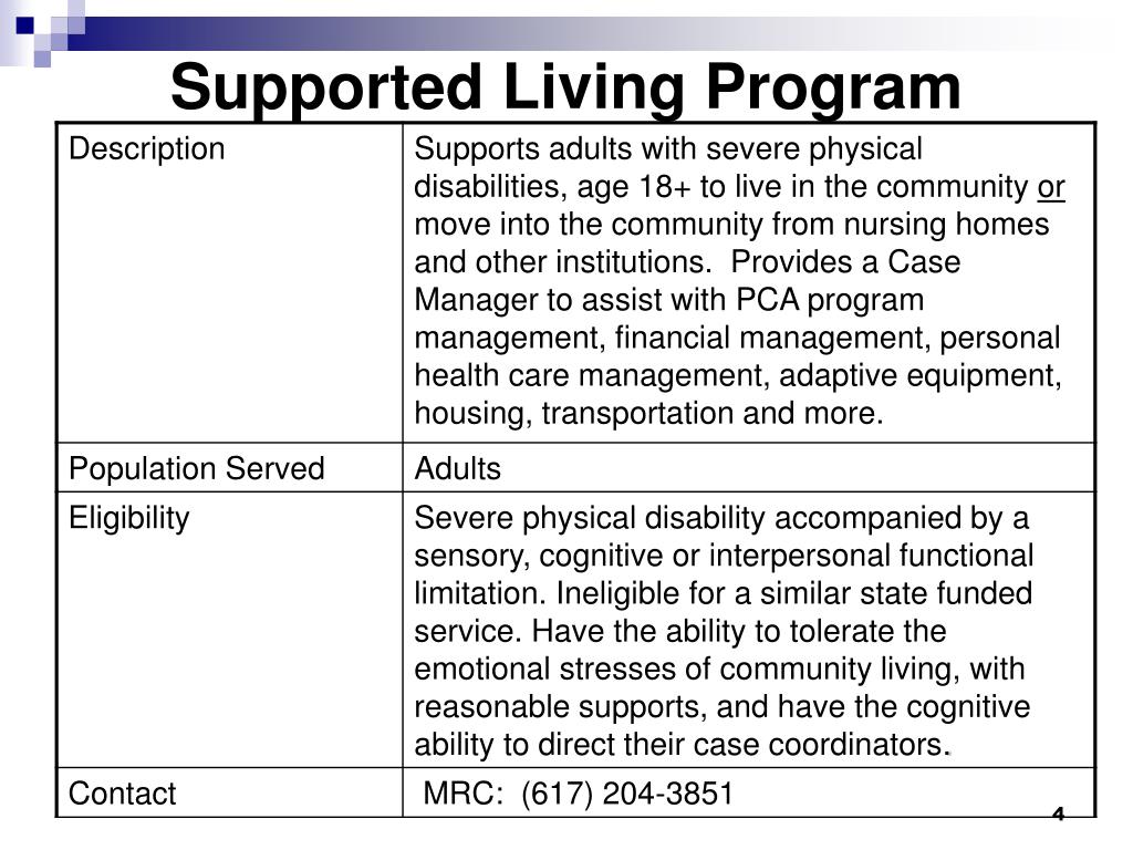 PPT Programs and Services for Adults with Disabilities PowerPoint