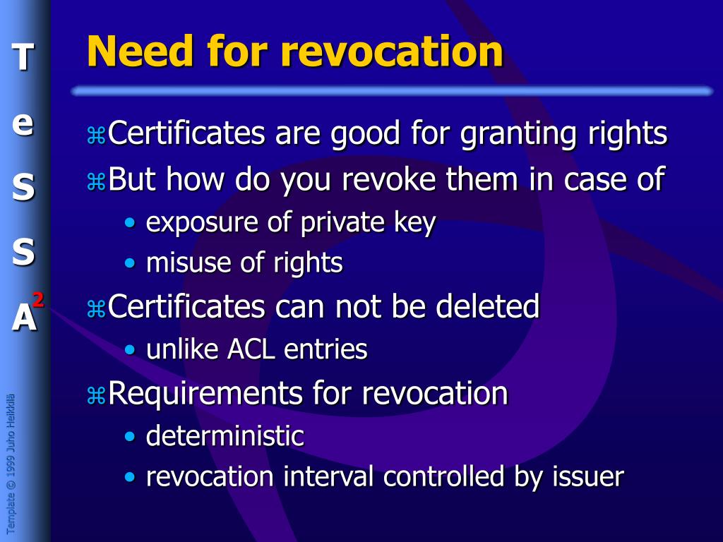 PPT A Revocation, Validation and Authentication Protocol for SPKI Based Delegation Systems
