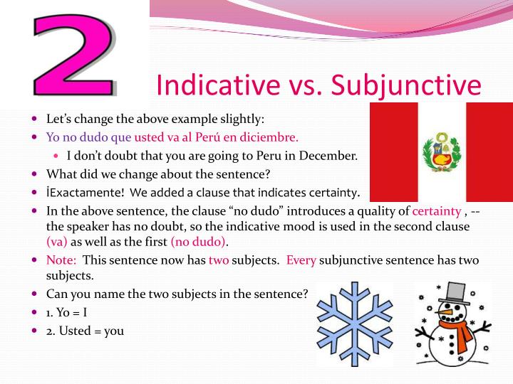 PPT Subjunctive Vs. Indicative PowerPoint Presentation ID4789447