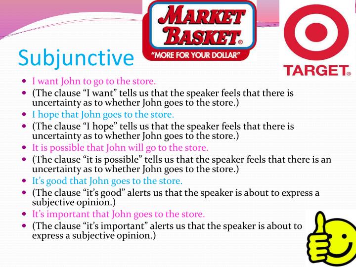 PPT Subjunctive Vs. Indicative PowerPoint Presentation ID4789447