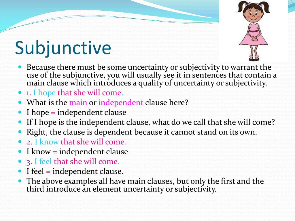 PPT Subjunctive Vs. Indicative PowerPoint Presentation, free download