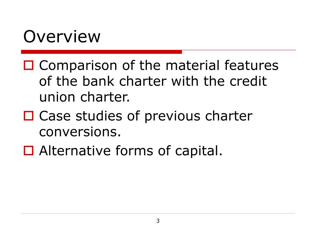 PPT The Charter Choice Credit Union vs. Bank PowerPoint Presentation ID4790997
