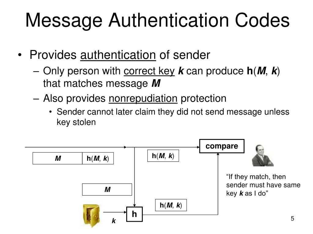 PPT Message Authentication Code Algorithms PowerPoint Presentation