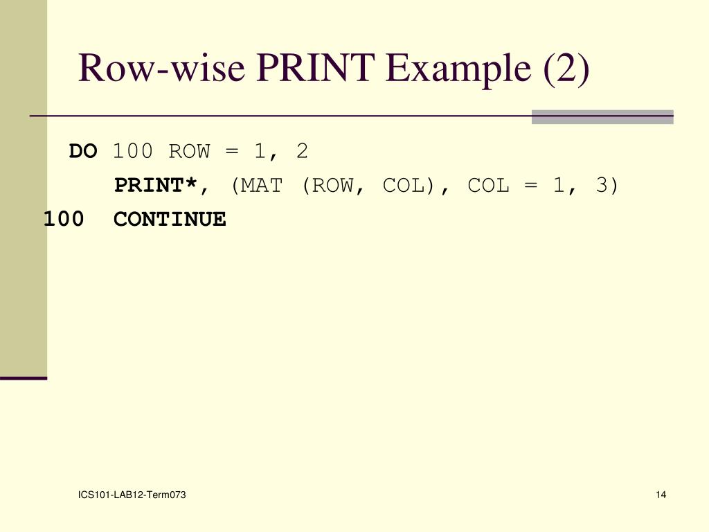PPT LAB12 2D Array PowerPoint Presentation, free download ID4795065