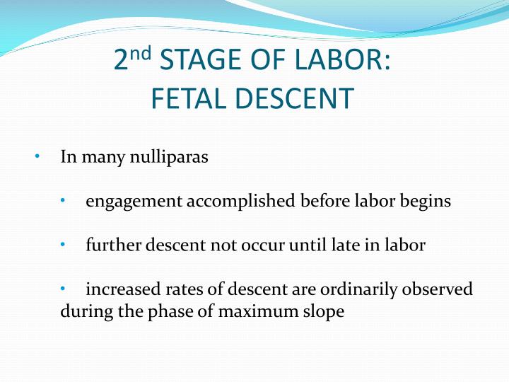 PPT Lecture 5 PHASES OF PARTURITION STAGES OF LABOR MECHANISM OF