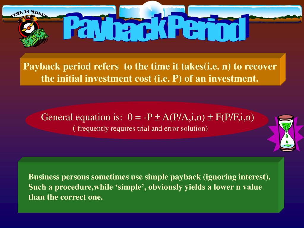 PPT Payback Period PowerPoint Presentation, free download ID4798688