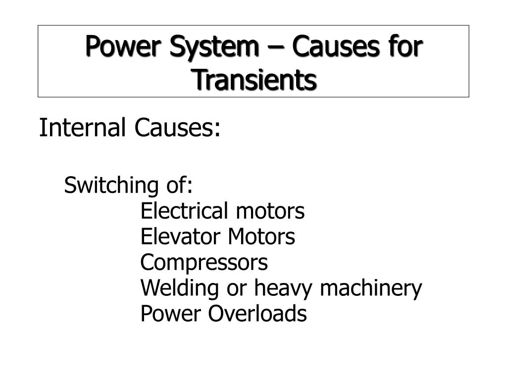 PPT - Power System – Causes for Over Voltage and Prevention PowerPoint