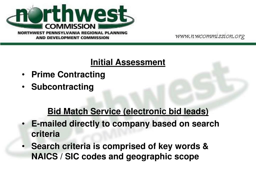 PPT Procurement Technical Assistance Center (PTAC) PowerPoint