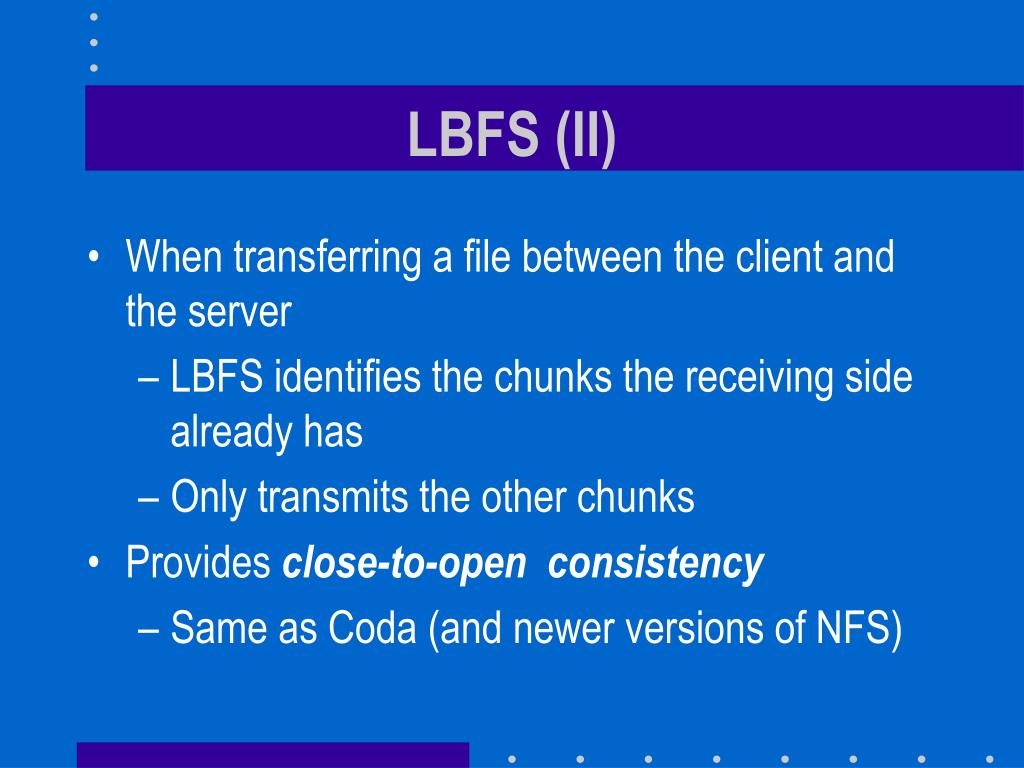 PPT A LOWBANDWIDTH NETWORK FILE SYSTEM PowerPoint Presentation, free