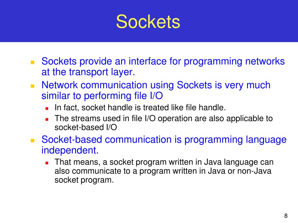 PPT Network Programming and Java Sockets PowerPoint Presentation