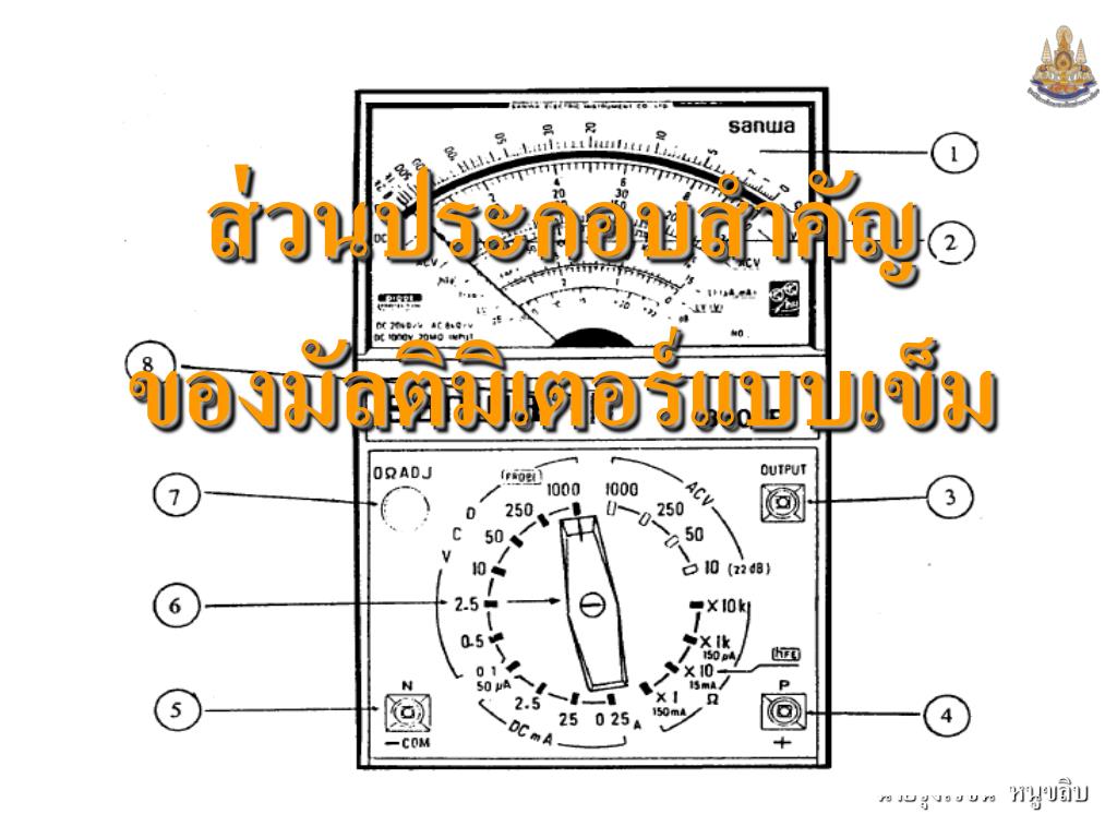 PPT เครื่องวัดไฟฟ้า PowerPoint Presentation ID4807349