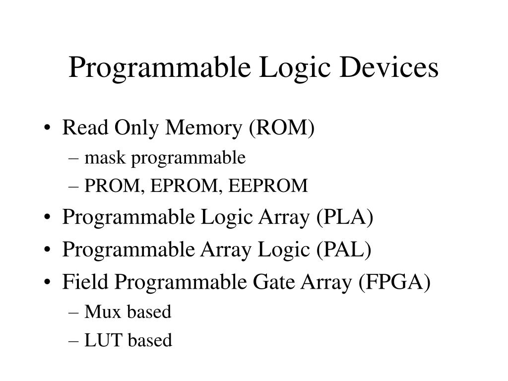 PPT Programmable Logic Devices PowerPoint Presentation, free download ID4812435