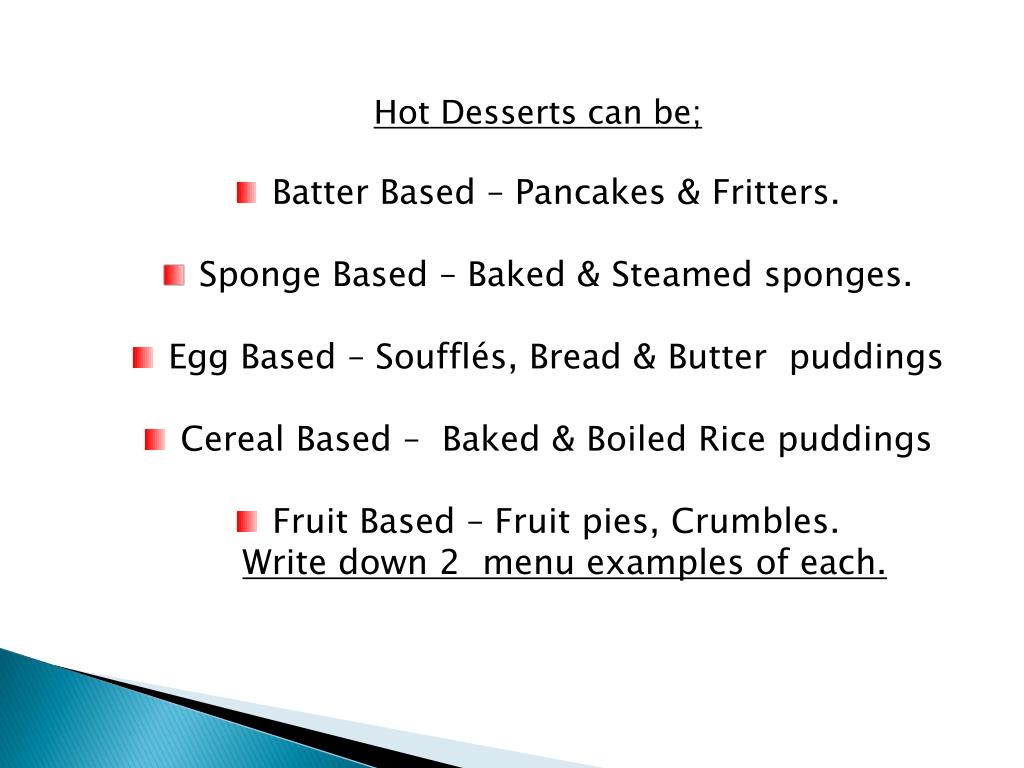PPT Basic Hot Desserts. PowerPoint Presentation, free download ID