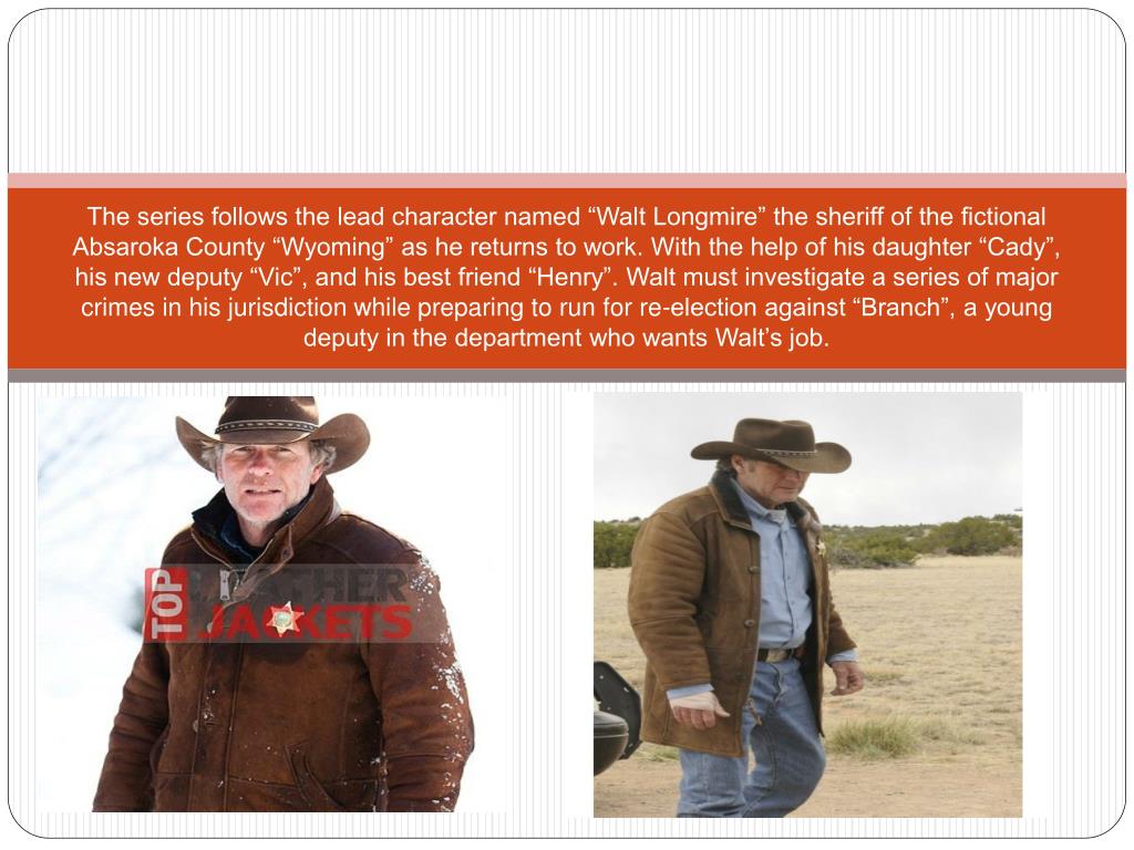 PPT Longmire Wearing Coat For Men PowerPoint Presentation, free download ID4814788