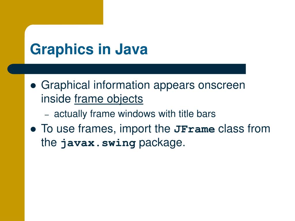 PPT Graphics in Java PowerPoint Presentation, free download ID4815228