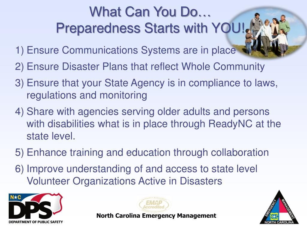 PPT North Carolina Emergency Management Preparedness, Response