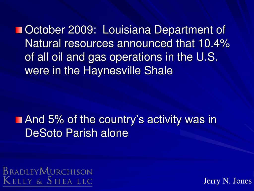 PPT Local Regulation in Louisiana’s Haynesville Shale PowerPoint