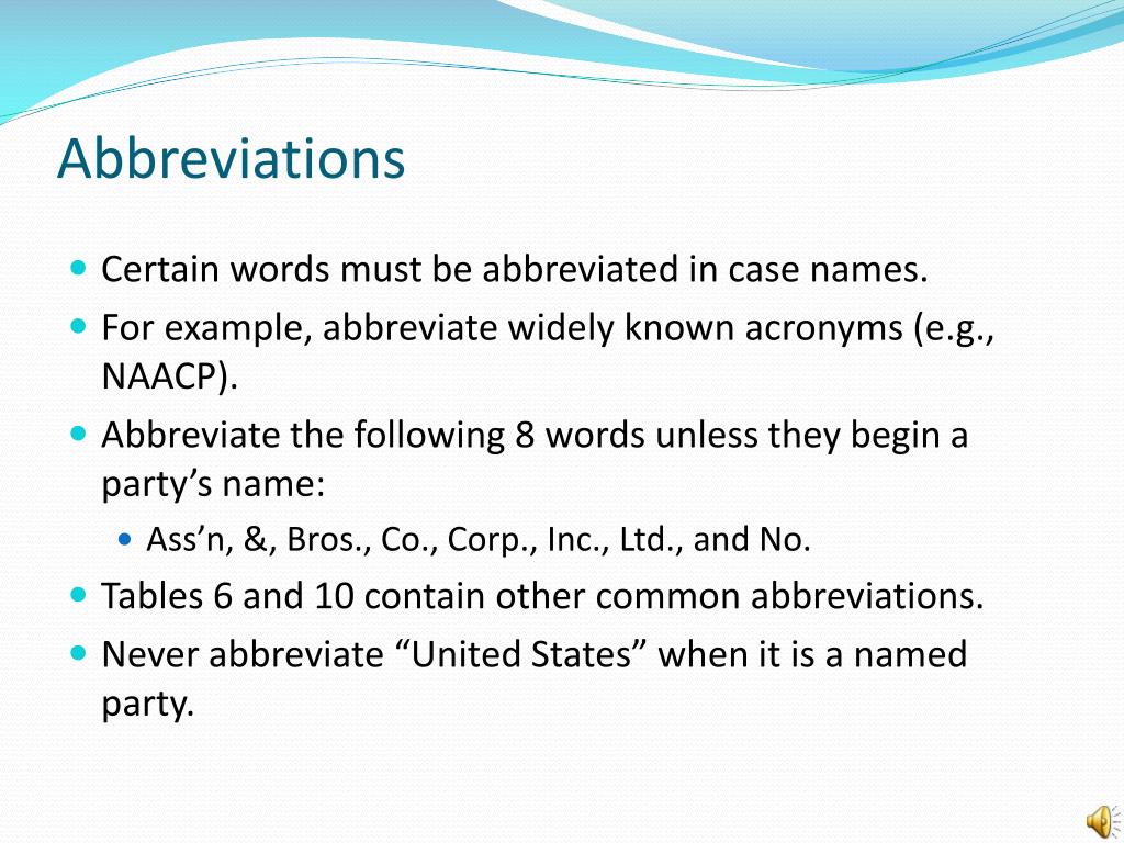 PPT Case Names in Citations PowerPoint Presentation, free download ID4817183