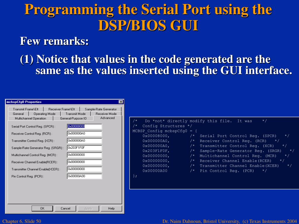 PPT Chapter 6 Multichannel Buffered Serial Port (McBSP) PowerPoint