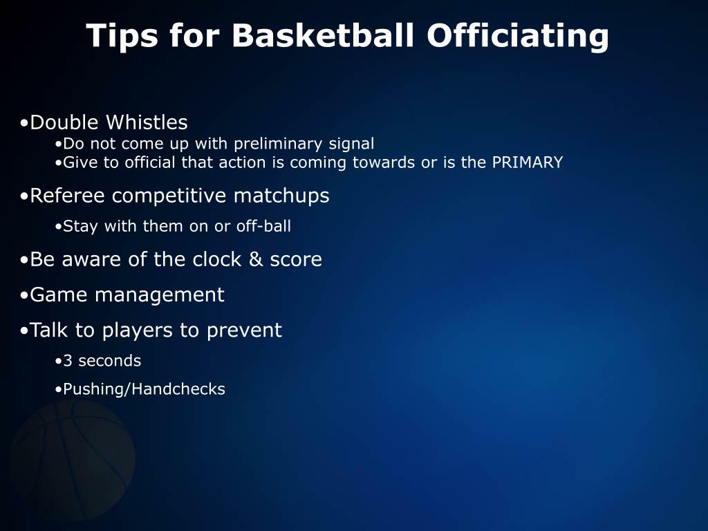 PPT Basketball Officials Clinic 2 person mechanics PowerPoint