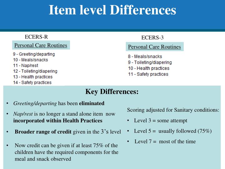 PPT The ECERS3 Thelma Harms, Richard Clifford, Debby Cryer ECERS3