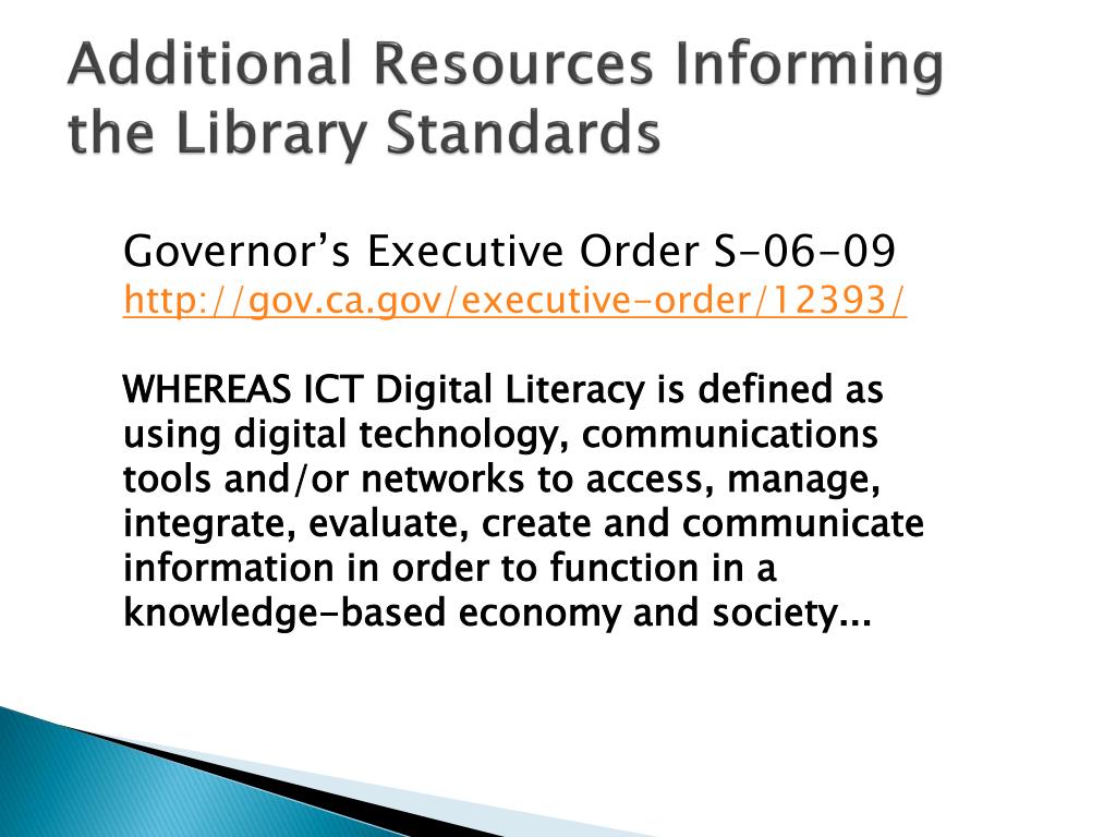 PPT California Community College Library Standards for the 21 st