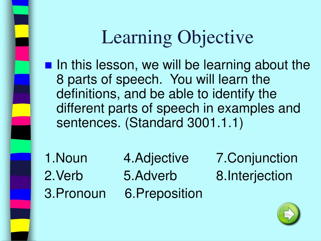 PPT 8 Parts of Speech PowerPoint Presentation, free download ID4822008