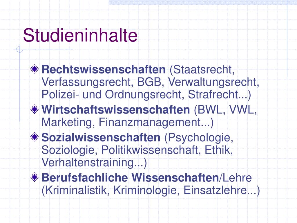 PPT Studieren an der Fachhochschule für öffentliche Verwaltung NRW