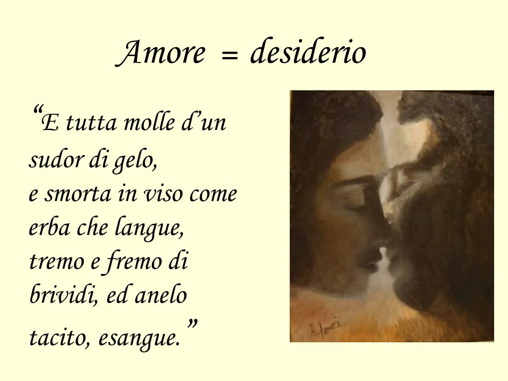 PPT Le 3 facce dell’amore nelle poesie di Saffo PowerPoint