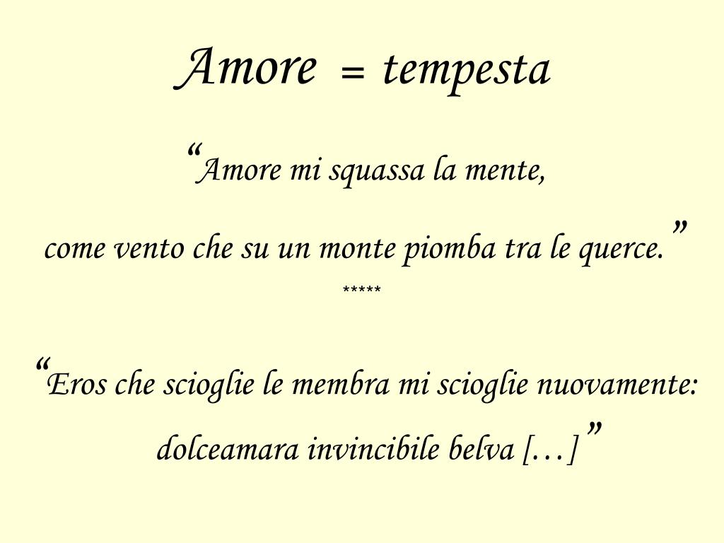 PPT Le 3 facce dell’amore nelle poesie di Saffo PowerPoint