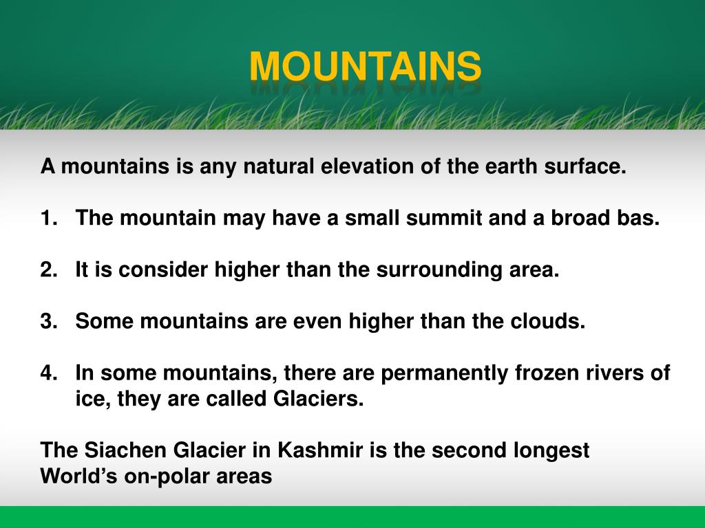 PPT MAJOR LANDFORMS OF THE EARTH PowerPoint Presentation, free