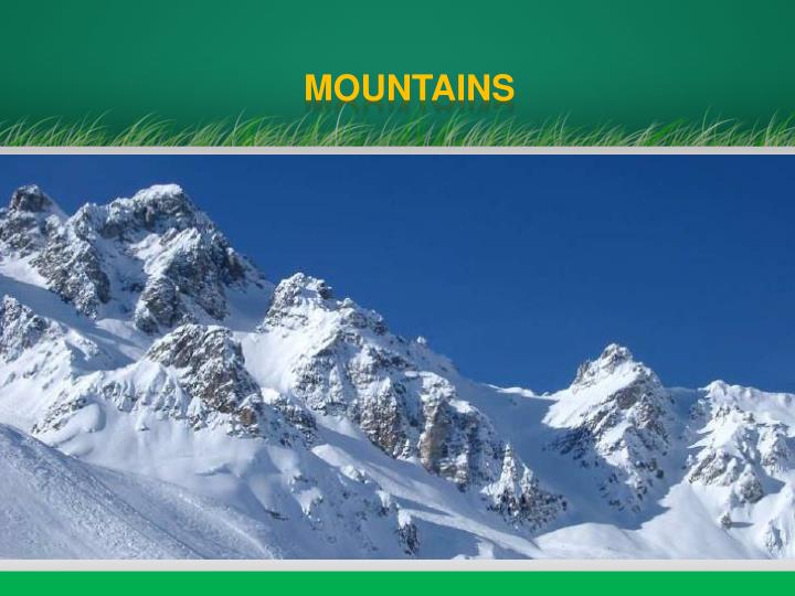 PPT MAJOR LANDFORMS OF THE EARTH PowerPoint Presentation ID4825411