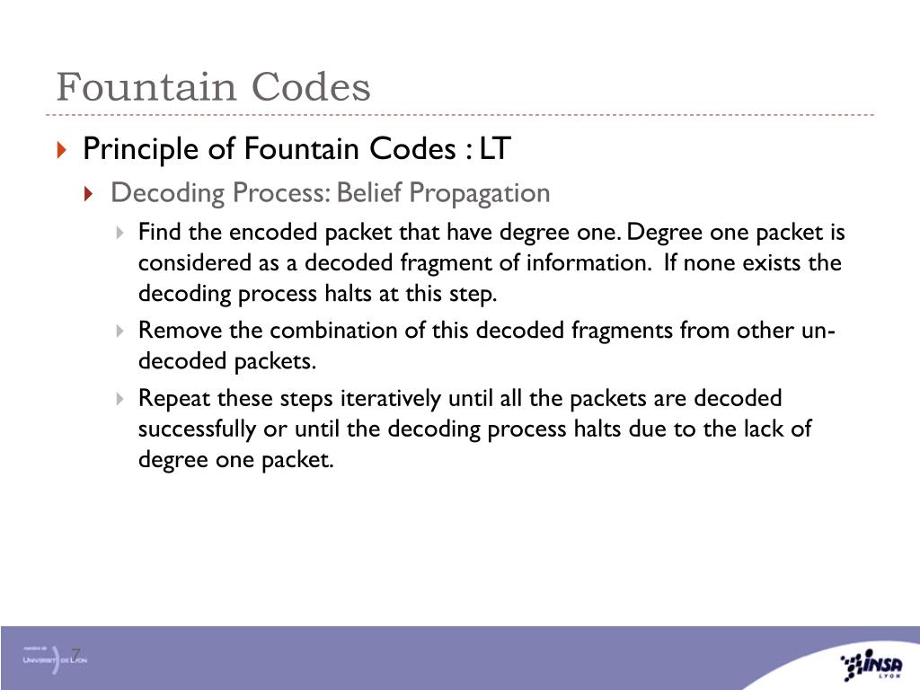 PPT Degree Distribution of XORed Fountain codes PowerPoint