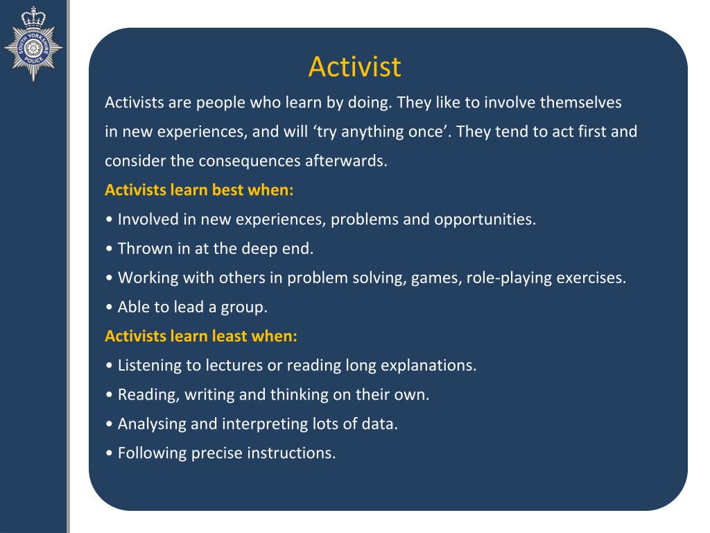 PPT Learning Styles Honey and Mumford PowerPoint Presentation, free