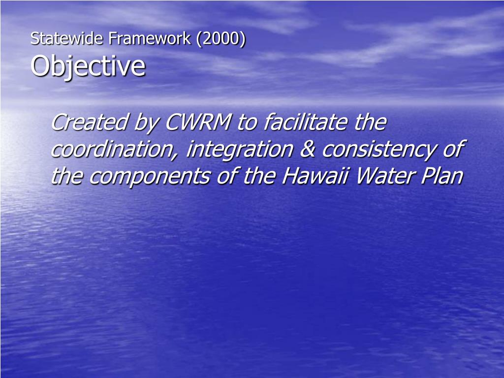 PPT County of Hawaii Department of Water Supply Water Use