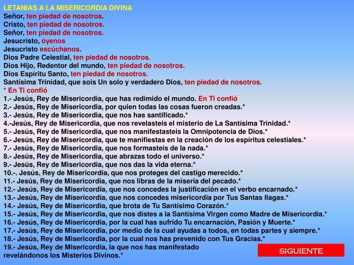 PPT LA CORONILLA DE LA DIVINA MISERICORDIA PowerPoint Presentation