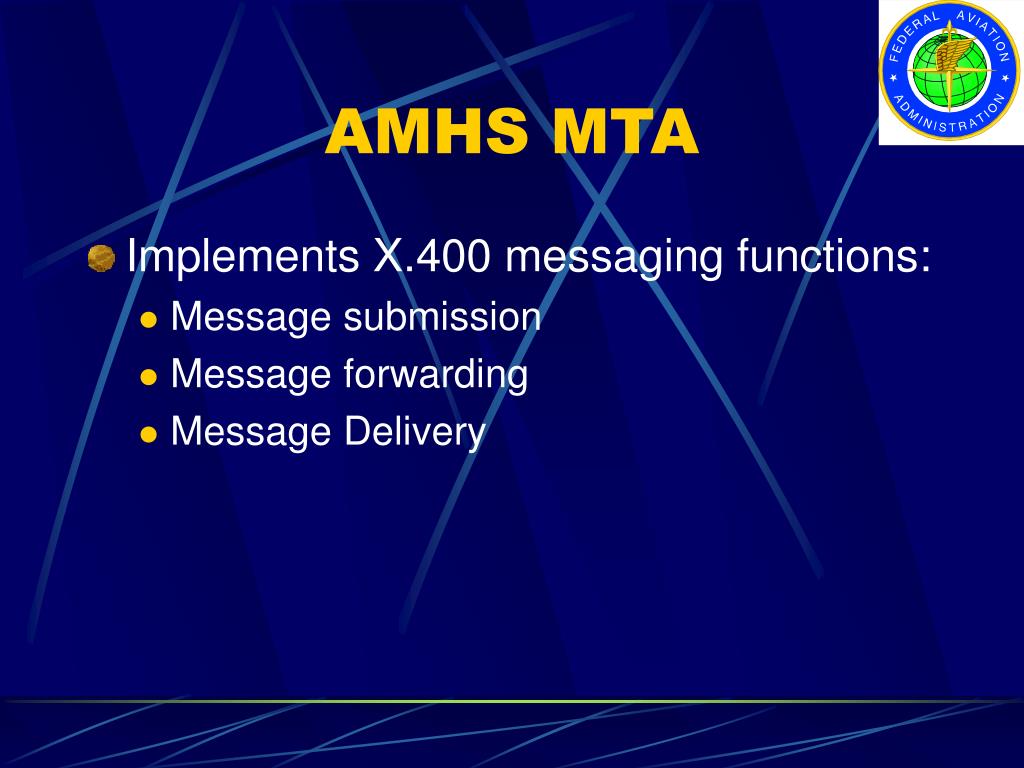 PPT AMHS (ATS Message Handling System) PowerPoint Presentation, free