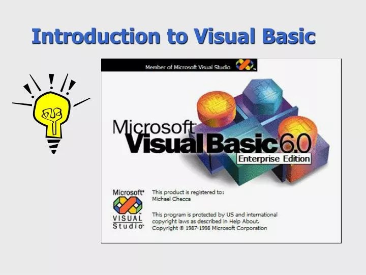 PPT Introduction to Visual Basic PowerPoint Presentation, free