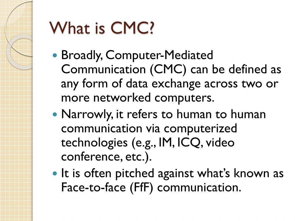PPT ComputerMediated Communication PowerPoint Presentation, free
