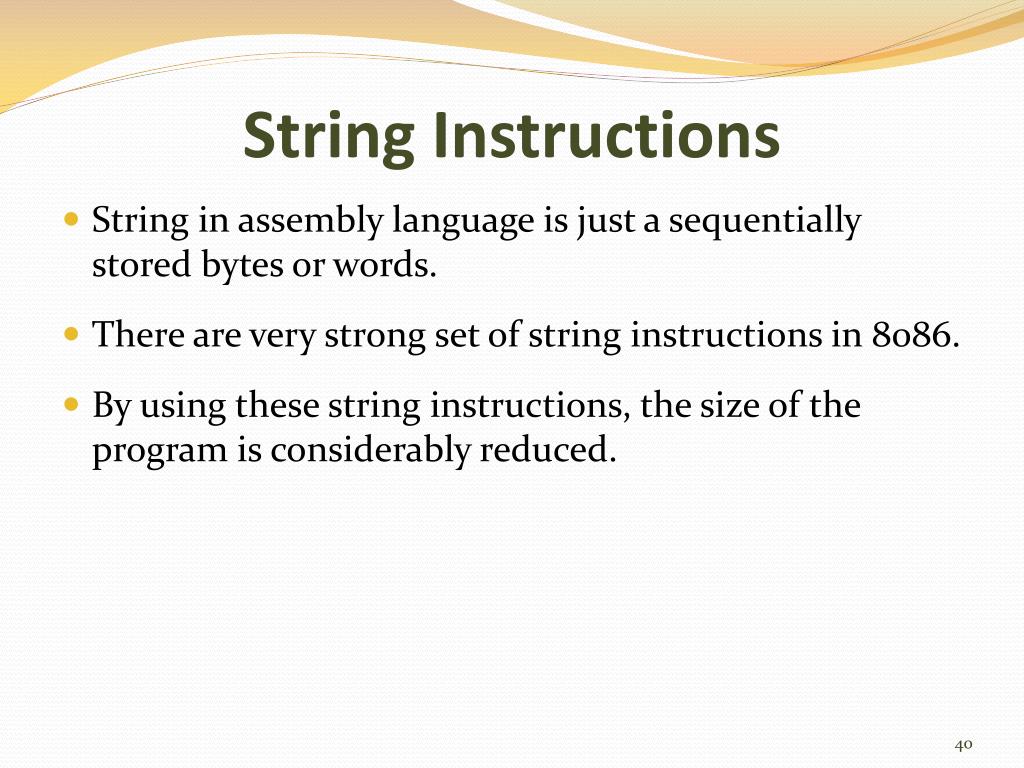 PPT Instruction Set of 8086 PowerPoint Presentation, free download