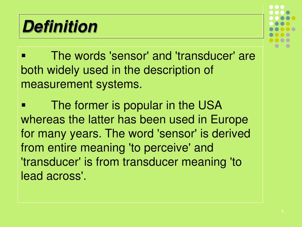 PPT Sensors and Transducers PowerPoint Presentation, free download
