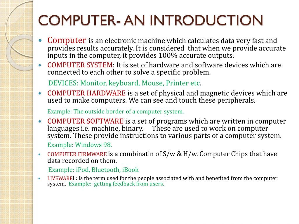 PPT Computer Fundamentals PowerPoint Presentation, free download ID